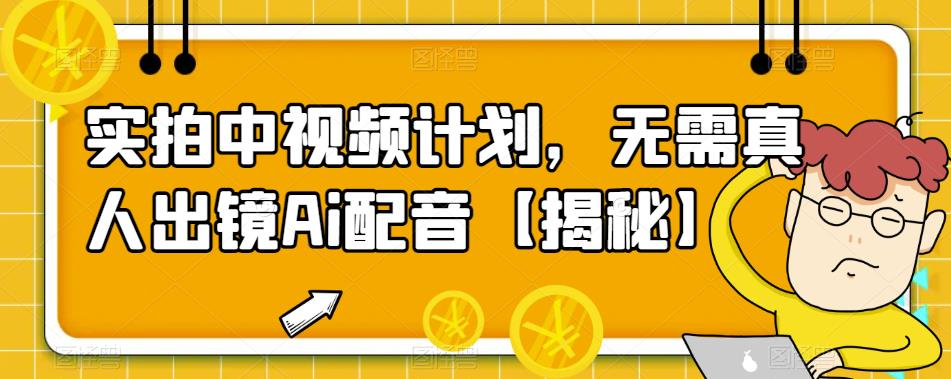 【副业项目6165期】实拍中视频计划，无需真人出镜Ai配音【揭秘】缩略图