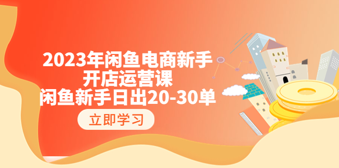 【副业项目6587期】2023年闲鱼电商新手开店运营课：闲鱼新手日出20-30单（18节-实战干货）缩略图